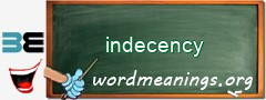 WordMeaning blackboard for indecency